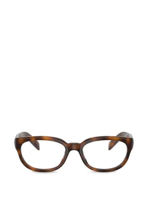 Prada tortoiseshell-effect rectangle-frame glasses Green SPRD03VU20D1O1