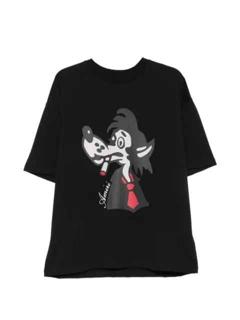 AMIRI Smoking Wolf T-shirt Black AM426JR063