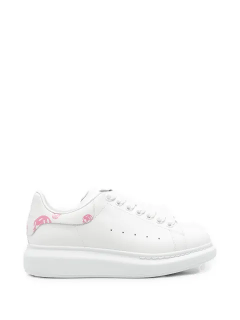 Alexander McQueen skull-print platform sneakers White 553770WIAKB