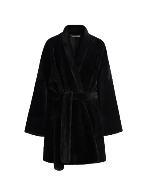 Nour Hammour Astoria belted coat Black F26CT02