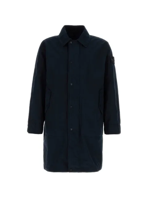 Stone Island polyester blend trench coat Blue L1S157100005S0F33