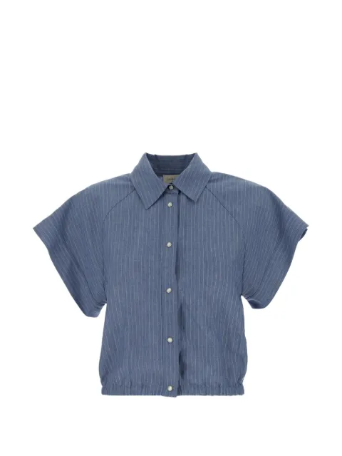 Jacob Cohën pinstripe-pattern elasticated-hem shirt Blue JDMC0088081T899ARW