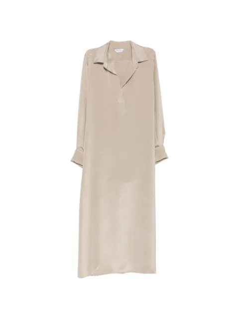 Max Mara Gambero silk polo midi dress Neutrals 2621226081600