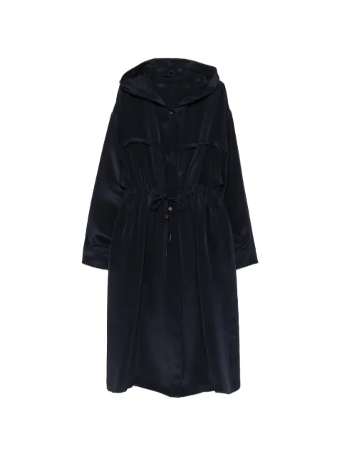 Max Mara drawstring hooded coat Blue 2621126021600