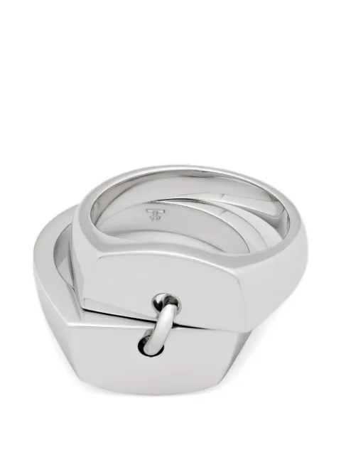 Tom Wood Juci interlocking ring Silver 101670MW