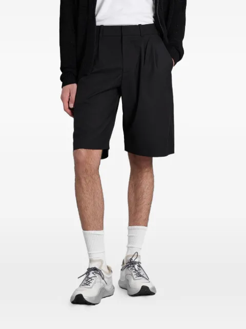 _J.L-A.L_ Mitre twin-pleat shorts Black JBMW0621FA447