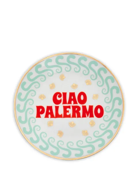 Bitossi Home Ciao Palermo printed plate White CIA00108
