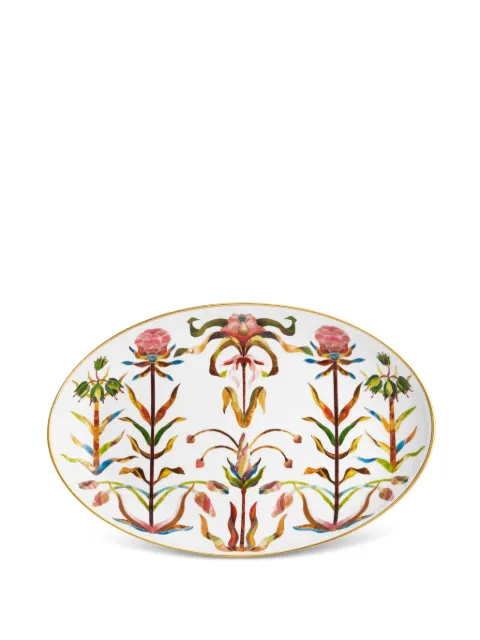 L'Objet Grand Tour floral platter White GT165