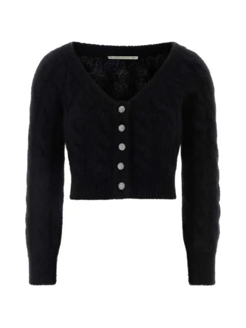 Alessandra Rich knitted cardigan Black FABX4343K4724