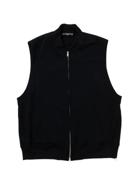 Mastermind World skull ribbed gilet Black MW26SE1VE010600
