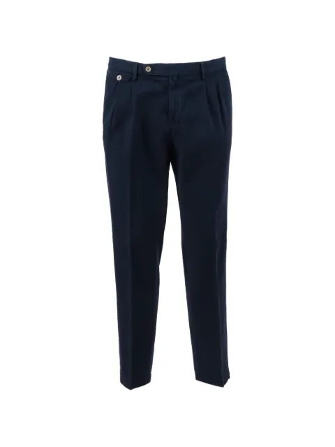 Briglia 1949 pleated flap-pocket trousers Blue BG02D300017
