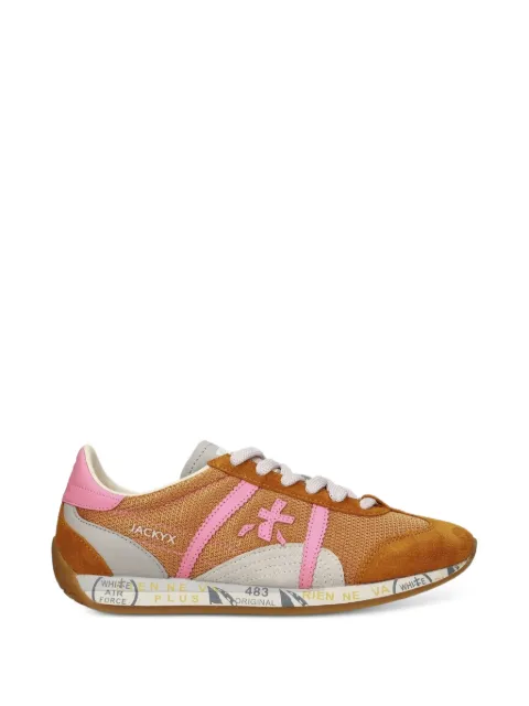 Premiata Jackyxd logo-patch sneakers Brown JACKYXD8229
