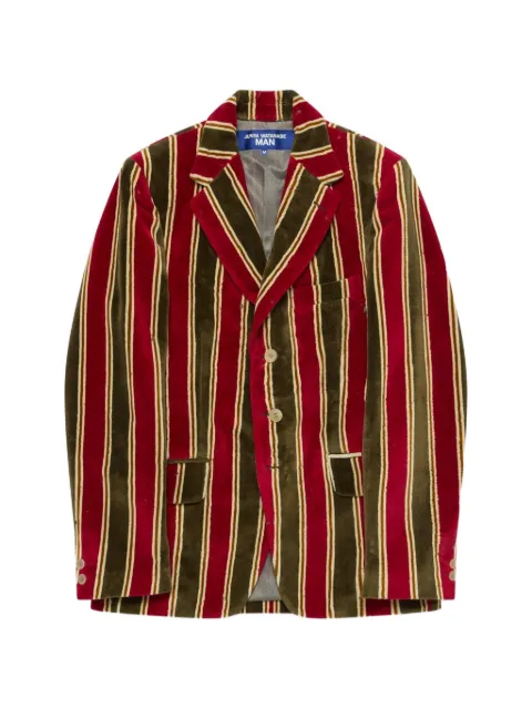 Junya Watanabe MAN striped v-neck jacket Red WQJ007