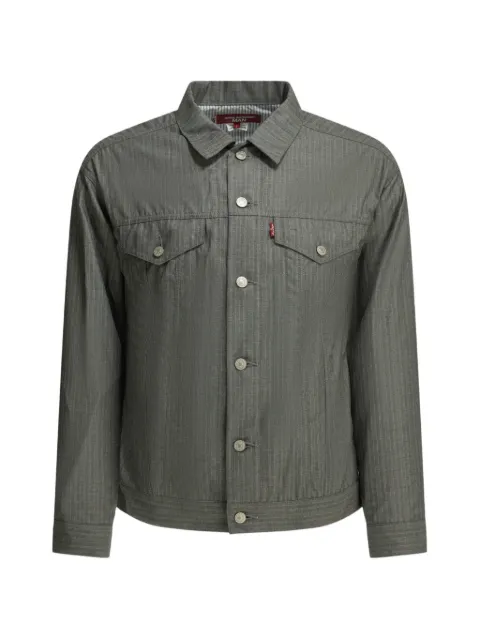 Junya Watanabe MAN pinstripe-pattern denim jacket Grey WQJ211