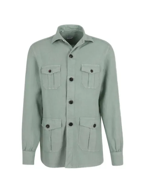 Vincenzo Di Ruggiero four-pocket shirt jacket Green 3581EYZAYCPHIL28SAT55