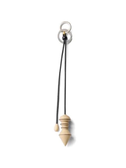 LEMAIRE geometric-pendant cord keychain Neutrals DI0015BO0006