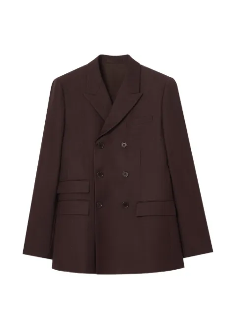 Burberry striped wool mohair tailored jacket Brown 8124244