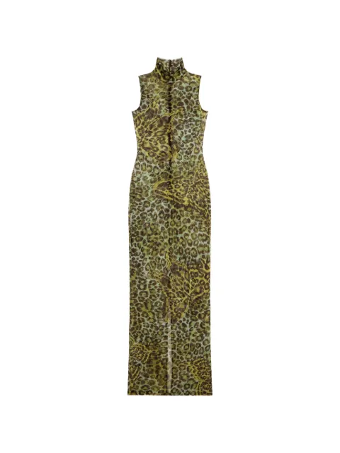 Blumarine animal-print maxi dress Green 4A468A