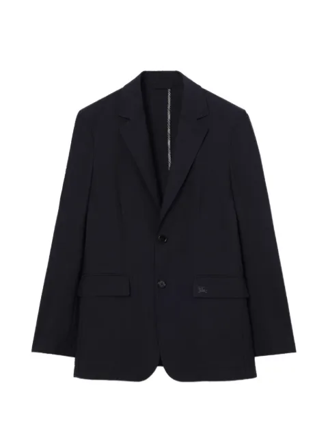 Burberry seersucker cotton linen tailored jacket Blue 8123359