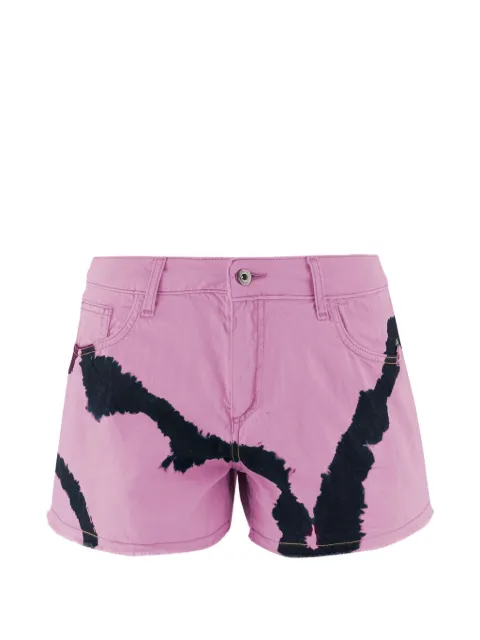 DON'T @ ME tie-dye denim shorts Pink DAM26TU4PINK