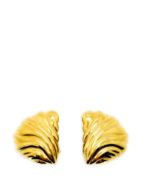 Christian Dior Pre-Owned 1970s sculptural earrings Gold CDSCULPERG