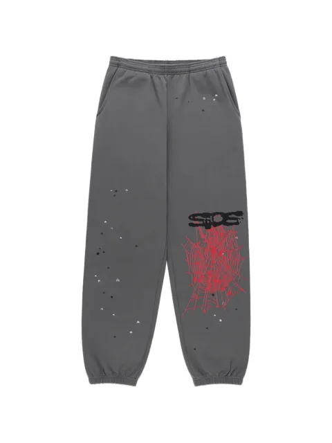 SP5DER Splat Punk track pants Grey SP5DER396