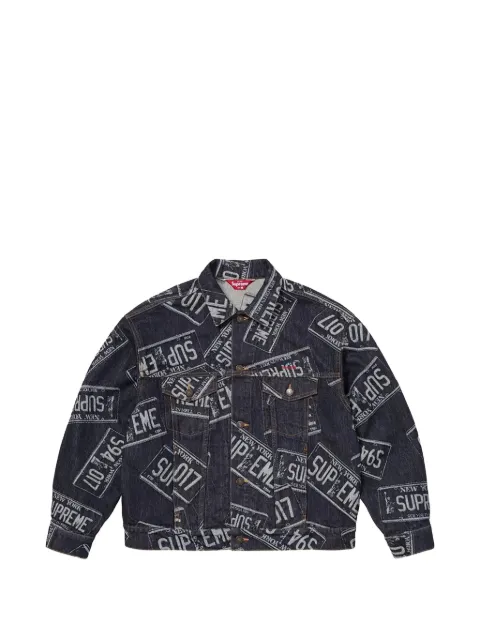 Supreme License Plate denim jacket Blue SU27279