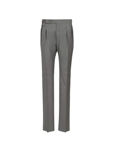 Tagliatore Pavel prince of wales pleated trousers Grey PPAVEL24060070G5089