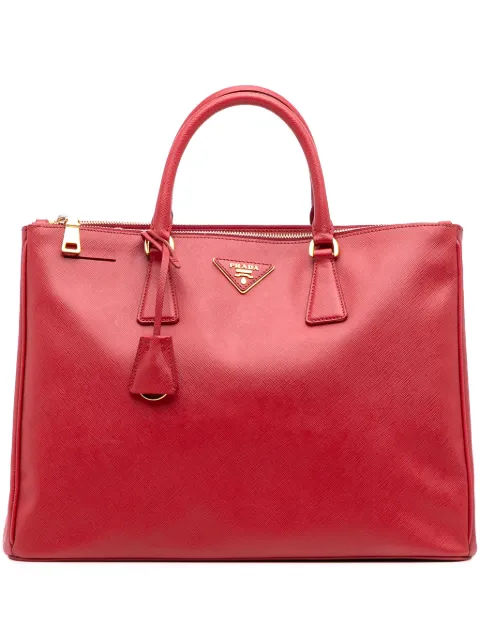 Prada Pre-Owned 2010-2025 Large Saffiano Lux Galleria Double Zip satchel Red SSVV7ABWX6MO7DGS