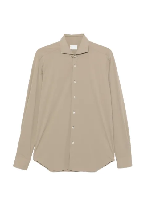Xacus spread-collar long-sleeve shirt Neutrals ACT520ML21641