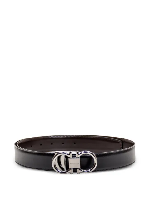 Ferragamo Gancini-buckle belt Black 679938