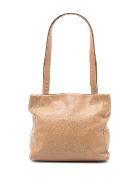 CHANEL Pre-Owned 1997-1999 CC Lambskin shoulder bag Brown 79HRYSQPAMMFOGBW