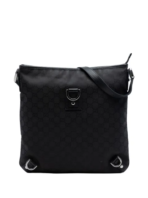 Gucci Pre-Owned 2016-2026 GG Canvas Abbey D Ring crossbody bag Black 71EFKRI3W5W8FTL3