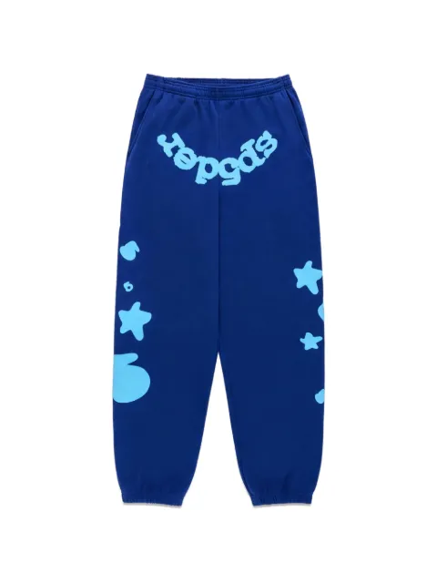 SP5DER Beluga logo-print track pants Blue SP5DER400