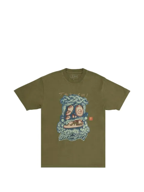 Travis Scott x Takashi Murakami Melted Utopia Dream T-shirt Green CPFM37