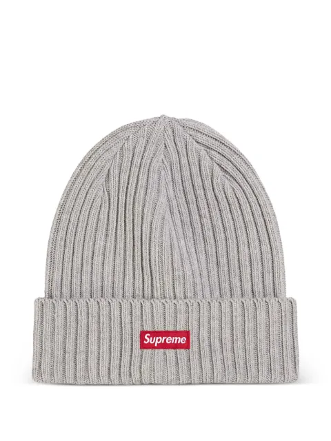 Supreme Overdyed ribbed beanie hat Grey SU27275