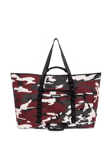 Supreme camouflage-print ripstop tote bag Red SU27277