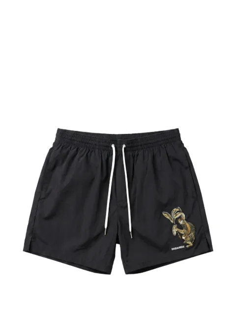 DSQUARED2 Chaser logo swim shorts Black D7B626840ISA01