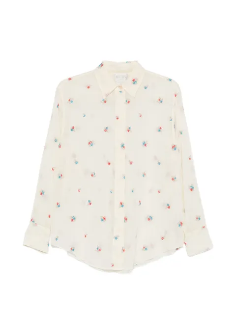 Forte Forte embroidered-floral buttoned shirt Neutrals 14875MYSHIRT