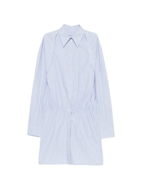 Nanushka Odran striped shirt mini dress Blue NW26SSDR35351