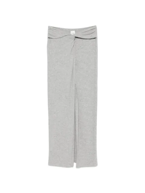 Nanushka Carlene twisted-front maxi skirt Grey NW26SSSK32994