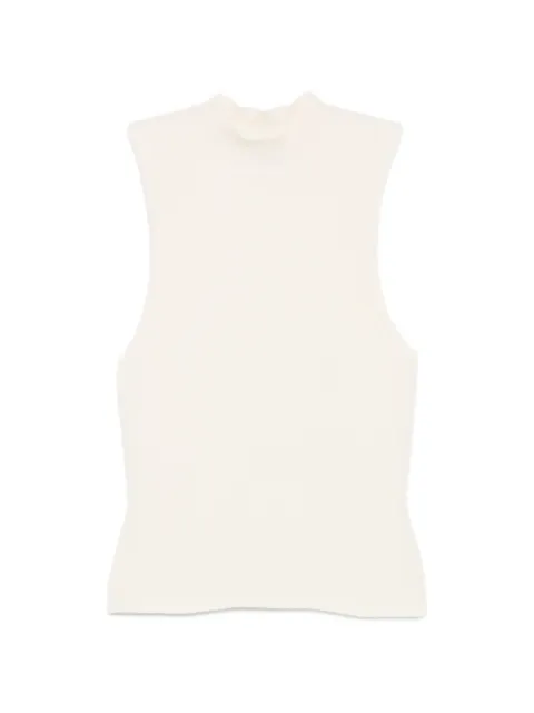 Nanushka Jelani ribbed-knit vest Neutrals NW25CRVS00205