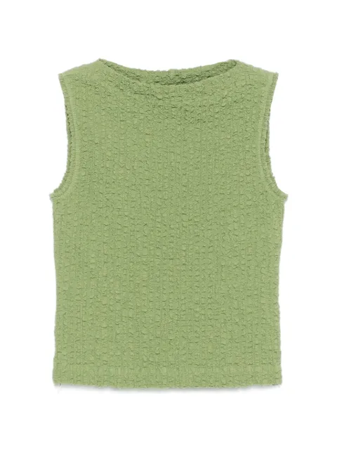 Nanushka Caile crinkled sleeveless top Green NW26SSTP36961