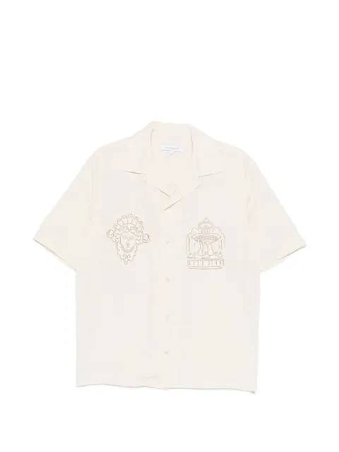 Maison Kitsuné Parisian Monuments shirt Neutrals QM00403WC5095