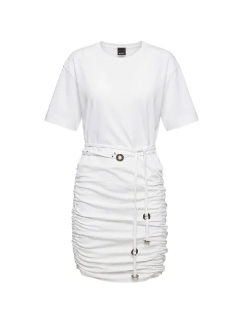 PINKO short dress with belt White 106909A3AR