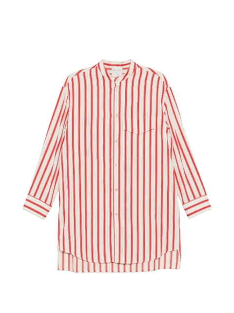 Forte Forte pinstripe oversized shirt Red 14824MYDRESS