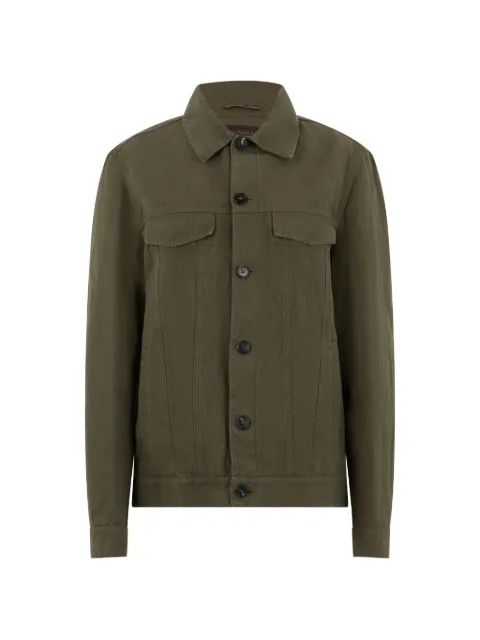 slowear button-up denim jacket Green 63M219M9472