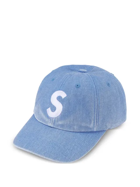 Supreme logo-embroidered cap Blue SU27307