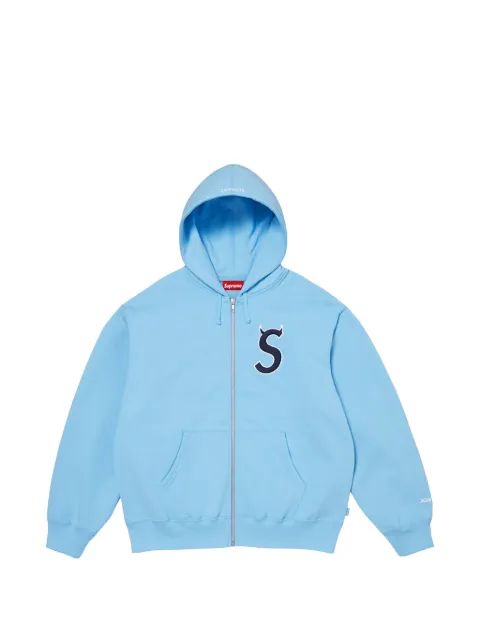 Supreme Devil S zip-up hoodie Blue SU27310