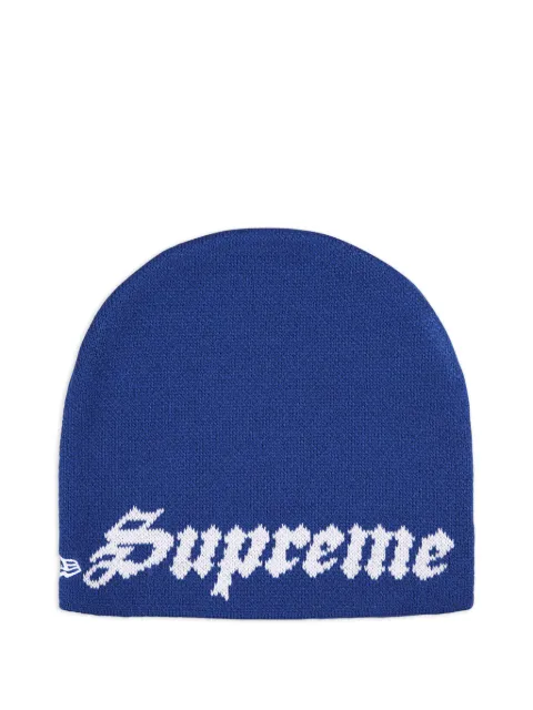 Supreme x New Era Ghostface beanie hat Blue SU27301